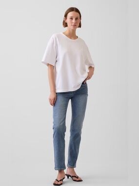 NEW with tags GAP Low Rise '90s Slim Straight Jeans medium indigo 27 short 4